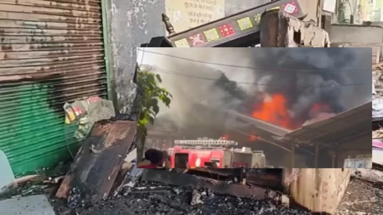 Assam: Massive fire erupts at godown in Guwahati’s Barsapara