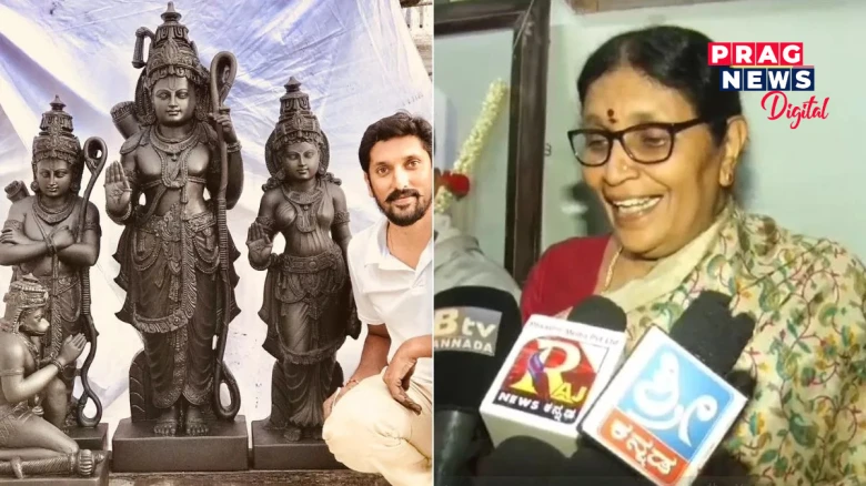 'মোৰ ল'ৰাই নিৰ্মাণ কৰা ৰামলালাৰ মূৰ্তি গোটেই পৃথিৱীয়ে দেখিব! অৰুণ যোগীৰাজৰ মাতৃৰ নিগৰিল আনন্দৰ চকুলো