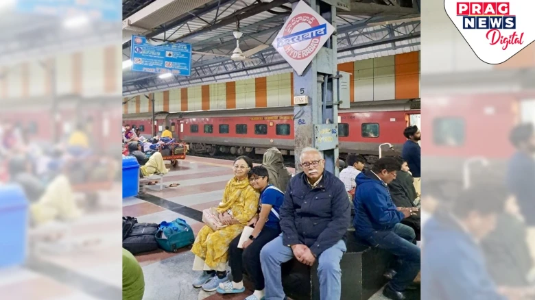 ষ্টেচনত ৰে’লৰ বাবে অপেক্ষা ৰাজপৰিয়ালৰ সন্তান তথা কেন্দ্ৰীয় মন্ত্ৰীৰ! ধুমুহা গতিত ফটো ভাইৰেল