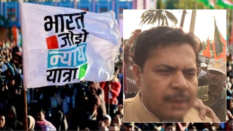 Assault on APCC President Bhupen Borah during Bharat Jodo Nyay Yatra in Assam's Jamugurihat