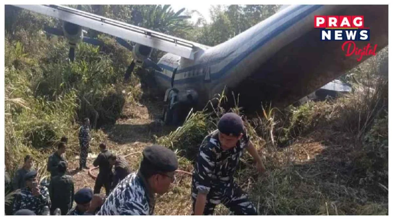 মিজোৰামৰ লেংপুই বিমানবন্দৰত অৱতৰণৰ পিছতে দুৰ্ঘটনাগ্ৰস্ত ম্যানমাৰৰ সামৰিক বিমান