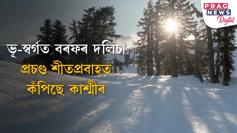 বৰফাবৃত কাশ্মীৰত শীতৰ লহৰ; তাপমাত্ৰা নামিল মাইনাছলৈ