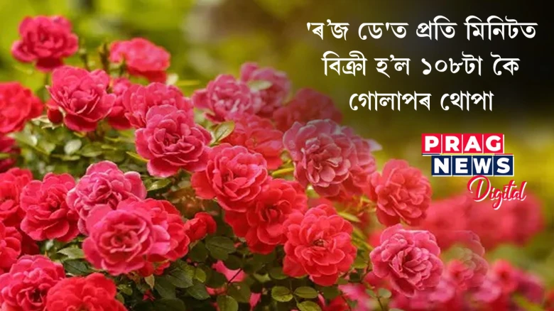 'ৰ’জ ডে'ত প্ৰতি মিনিটত বিক্ৰী হ’ল ১০৮টা কৈ গোলাপৰ থোপা;দাবী ব্লিংকিটৰ CEOৰ