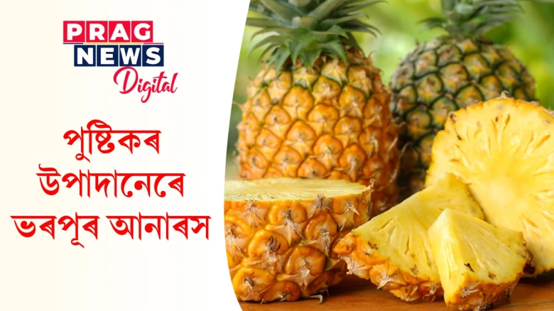 পুষ্টিকৰ উপাদানেৰে ভৰপূৰ আনাৰস! খালে আপুনি এই ৪ টা উপকাৰ লাভ কৰিব