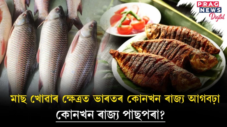 মাছ খোৱাৰ ক্ষেত্ৰত ভাৰতৰ কোন ৰাজ্য আগবঢ়া আৰু কোন ৰাজ্য পাছপৰা?