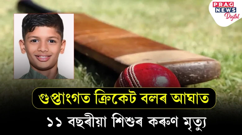 ক্ৰিকেট বলে খুন্দা মাৰিলে গুপ্তাংগত! কৰুণ মৃত্যু ১১ বছৰীয়া শৌৰ্যৰ