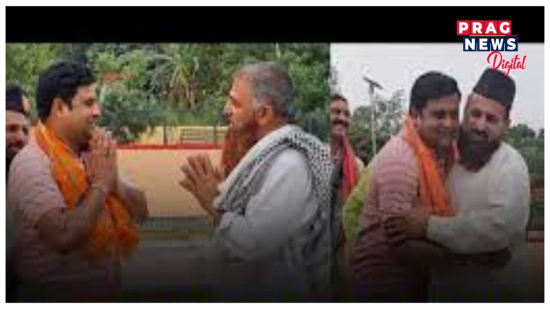 সমন্বয়ৰ ভাৰতঃ কাশ্মীৰত মন্দিৰলৈ যোৱা পথ নিৰ্মাণৰ বাবে মাটি দান কৰিলে মুছলমান লোকে