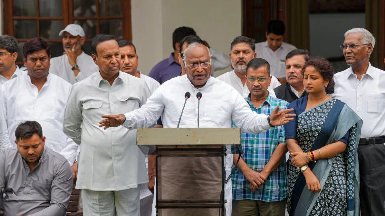 INDIA bloc headed for decisive victory with at least 295 seats, says Mallikarjun Kharge