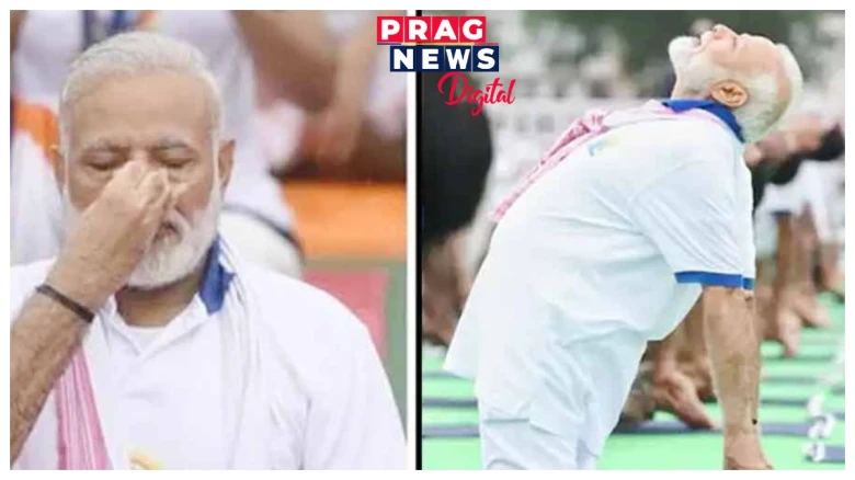 আন্তঃৰাষ্ট্ৰীয় যোগ দিৱসৰ পূৰ্বে সামাজিক মাধ্যমত মোদীয়ে শ্বেয়াৰ কৰিলে  উষ্ট্ৰাসনৰ ভিডিঅ’