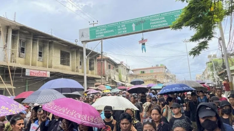 Kuki-Zo groups hold protests in Manipur seeking Union Territory