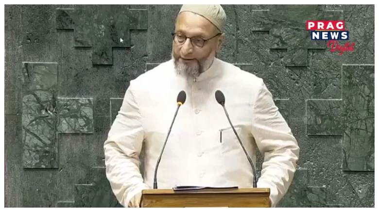 শপতগ্ৰহণৰ সময়ত পেলেষ্টাইনৰ সপক্ষে  ধ্বনি দি বিপদত  এ  আই এম আই এমৰ মুৰব্বী আছাদুদ্দিন ৱেইছি, সাংসদ পদ খাৰিজৰ দাবী