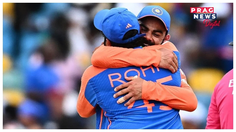 এটা গান শেষ হ’ল... ভাৰতৰ বিশ্বজয়ৰ পিছতে টি-২০ৰ পৰা অৱসৰ ঘোষণা বিৰাট-ৰোহিতৰ