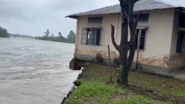 Relentless rainfall causes severe flooding and erosion in Arunachal's Changlang district