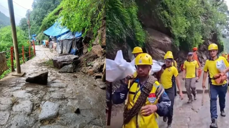 3 devotees dead, several injured as landslide hits Kedarnath Yatra route