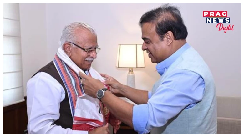 মুখ্যমন্ত্ৰী  হিমন্ত বিশ্ব শৰ্মাৰ সৈতে অসমৰ নগৰ উন্নয়ন আঁচনি আৰু শক্তি খণ্ডৰ পৰিস্থিতিৰ বিষয়ে পৰ্যালোচনা কৰিলে  কেন্দ্ৰীয় মন্ত্ৰী  মনোহৰ লালে