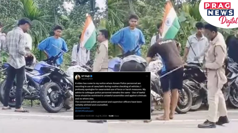 Assam DGP GP Singh apologizes for brutal treatment to bikers during routine check on I-day