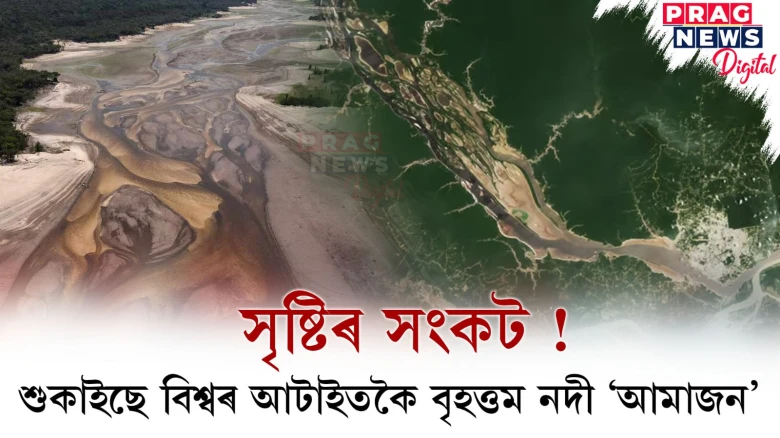 সৃষ্টিৰ সংকট ! শুকাইছে বিশ্বৰ আটাইতকৈ বৃহত্তম নদী ‘আমাজন’