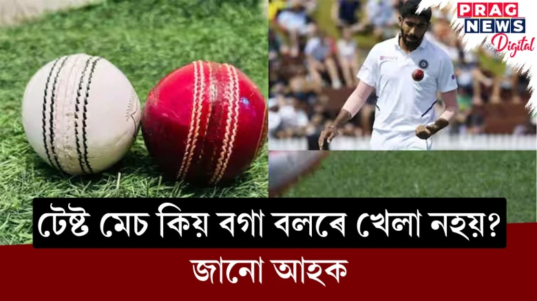 টেষ্ট মেচত কেৱল ৰঙা বল কিয় ব্যৱহাৰ কৰা হয়? কিয় বগা বলৰে খেলা নহয়- জানো আহক
