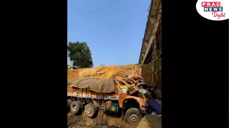 Truck Transporting Coal Plunges 50 Feet In Sivasagar, 2 Injured