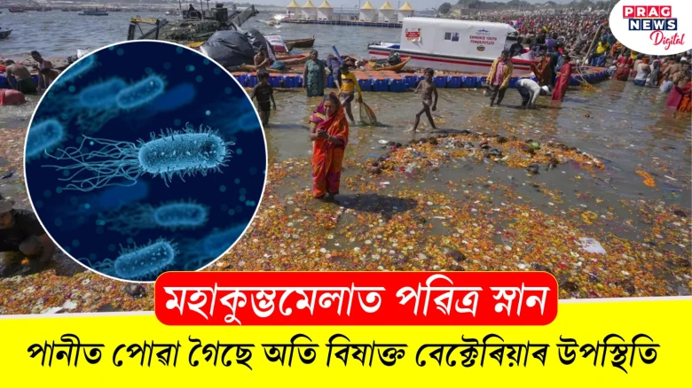 মহাকুম্ভমেলাত পৱিত্ৰ স্নান, পানীত পোৱা গৈছে অতি বিষাক্ত বেক্টেৰিয়াৰ উপস্থিতি