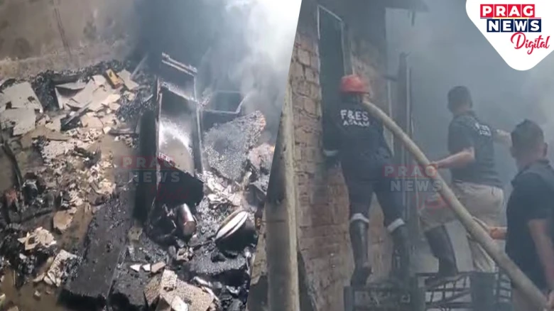 Massive Fire Breaks Out In Noonmati’s Bishnupur, Property Worth ₹30 Lakh Destroyed