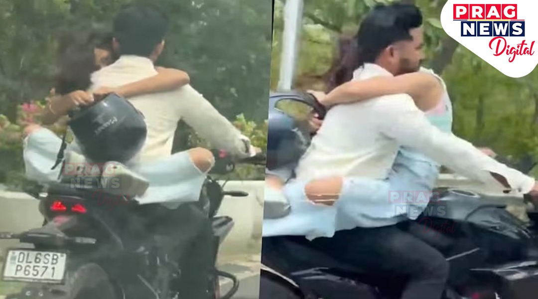 প্ৰেমিকাক কোলাত বহুৱাই ৰাজপথত প্ৰেমিকৰ বাইক ষ্টাণ্ট! ৫৩,৫০০ টকাৰ জৰিমনা আৰক্ষীৰ