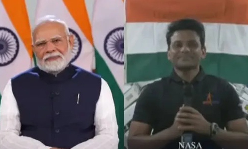 মেপত দেখাতকৈ ভাৰত চমৎকাৰ আৰু বৃহৎ ; শুভাংশু শুক্লাৰ সৈতে বাৰ্তালাপ প্ৰধানমন্ত্ৰী মোদীৰ