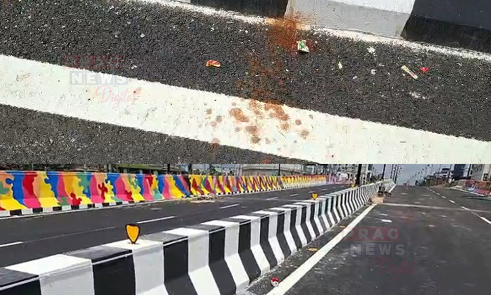 Rukminigaon–Downtown Flyover to Be Inaugurated on July 6; Vandalism Already Visible