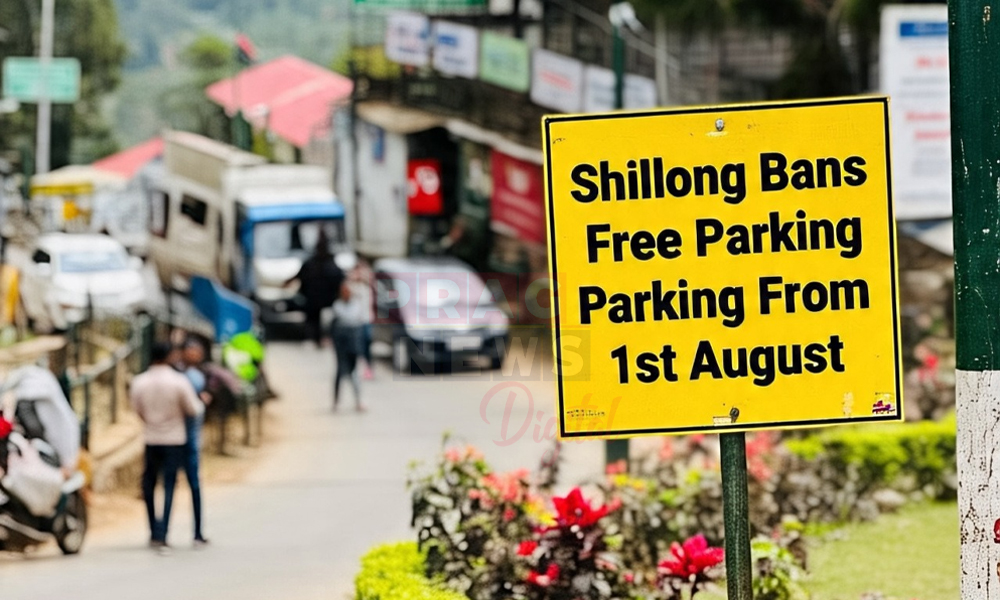 Shillong Bans Free Parking From 1st August