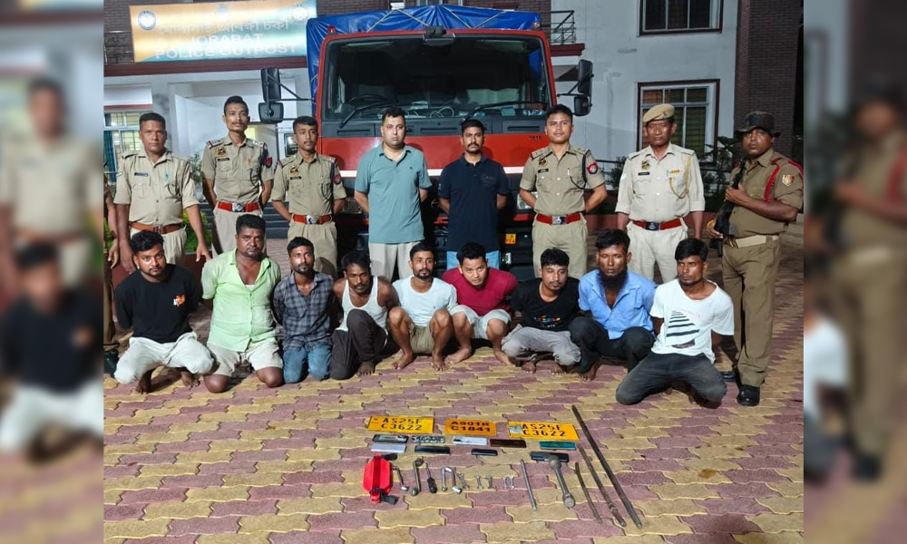 Police Bust Nine-Member Robbery Gang Terrorizing Assam
