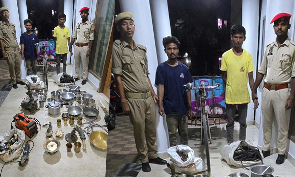Two Notorious Thieves Arrested by Basistha Police