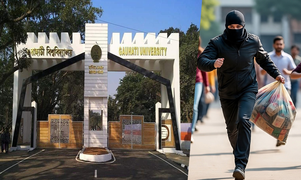 Robbery at Gauhati University Campus: Gold Worth Over ₹8 Lakhs Stolen
