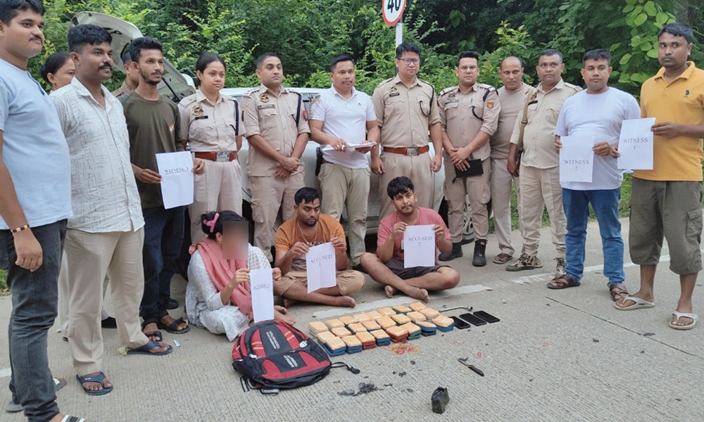 লামডিঙত ১৬ লাখ টকাৰ ড্ৰাগছসহ তিনি সৰবৰাহকাৰীক আটক