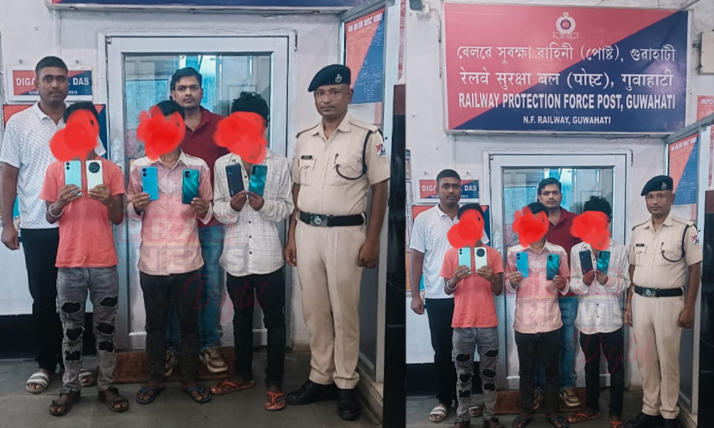 Three Notorious Mobile Thieves Arrested; Six Stolen Smartphones Recovered in Guwahati