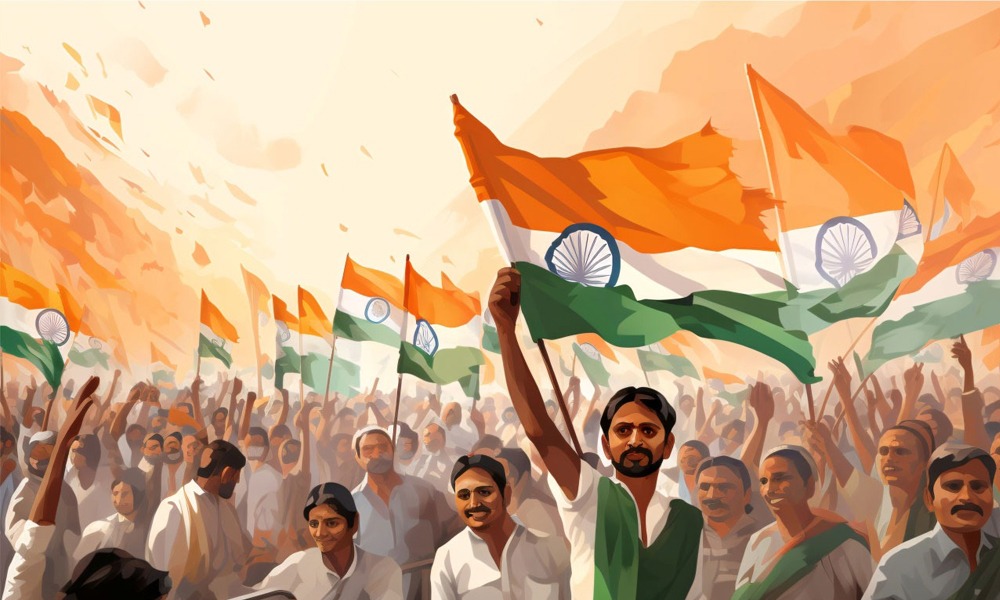 বন্দে মাতৰম! আজি স্বাধীনতা দিৱস; দেশভক্তিত উথলিছে জনতাৰ হৃদয়