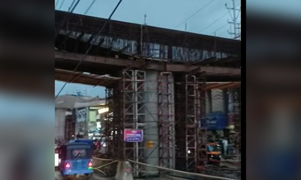 Construction Site: Three Workers Injured in Electric Shock at Silpukhuri Flyover
