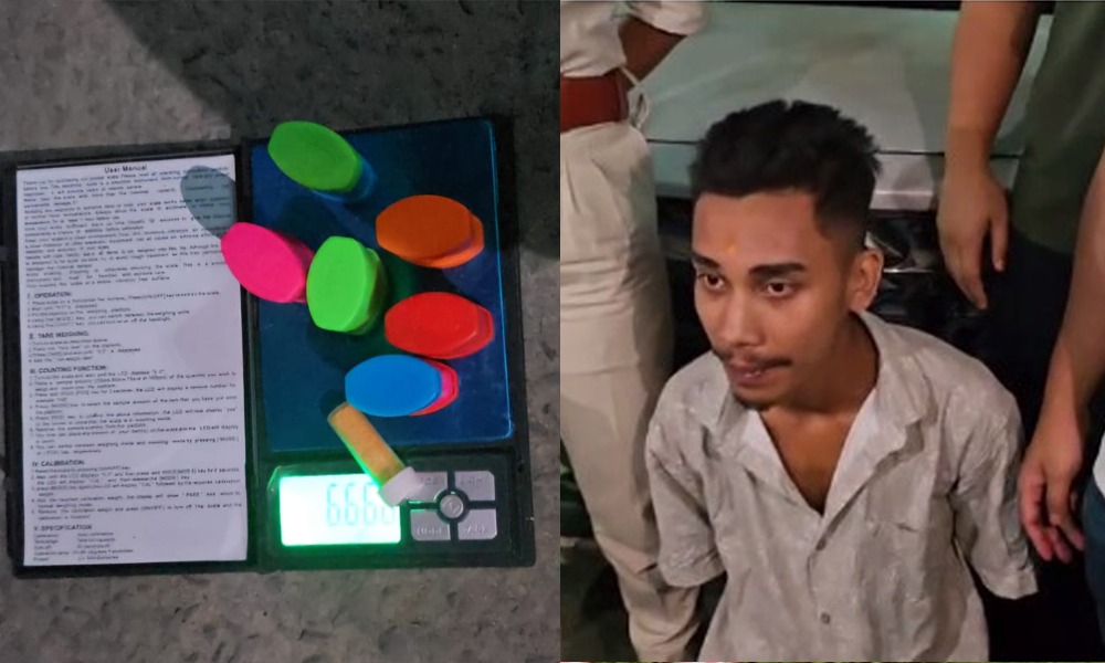 শিৱসাগৰত ড্ৰাগছ সৰবৰাহকাৰীক আটক! ৬৬গ্ৰাম ড্ৰাগছ জব্দ