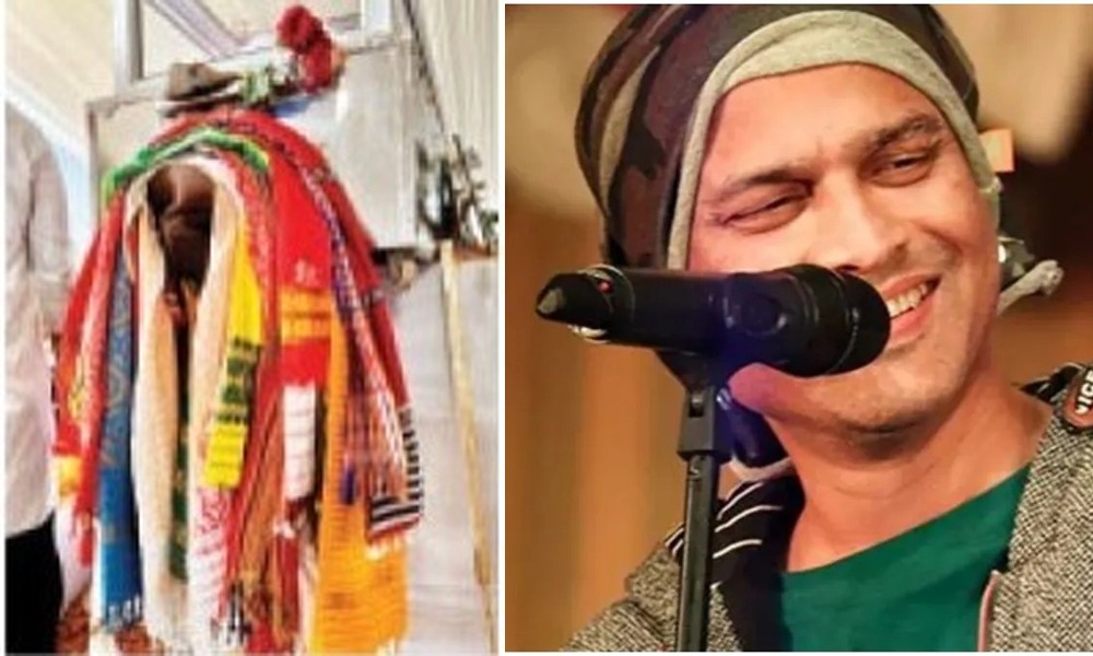 শেষকৃত্যথলীত উদ্ভাসিত সমন্বয়ৰ ছবি, জাতীয় বস্ত্ৰৰে জুবিন গাৰ্গক শ্রদ্ধাঞ্জলি