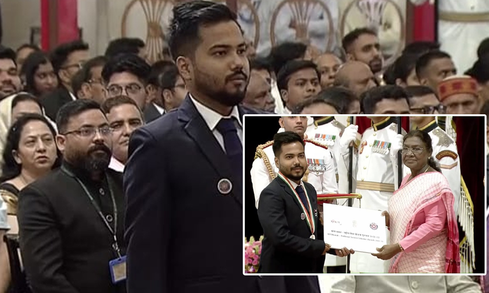 Golaghat Youth Receives National NSS Award from Hon’ble President of India at New Delhi