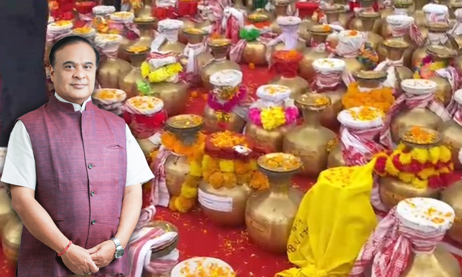 কনকলতা ৰাজ্যিক মহিলা বিশ্ববিদ্যালয়ৰ ভূমি পূজনৰ বাবে মাটিভৰ্তি অমৃত কলহৰ যাত্ৰাৰ শুভাৰম্ভ মুখ্যমন্ত্রী হিমন্ত বিশ্ব শৰ্মাৰ