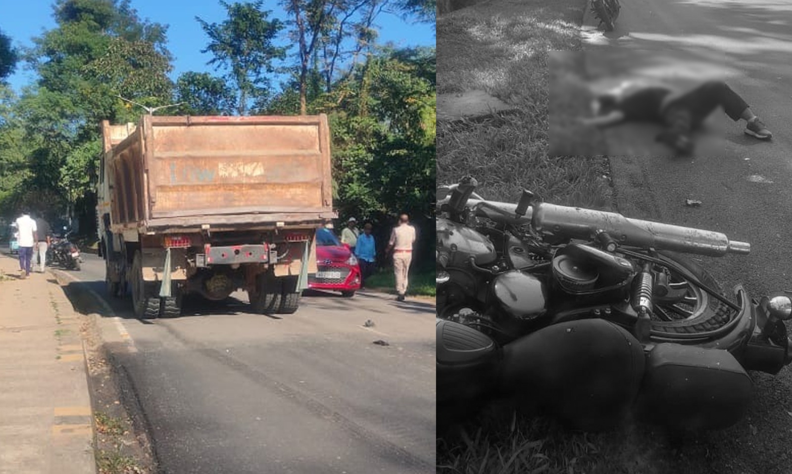 ডিগবৈত ভয়ংকৰ পথ দুৰ্ঘটনা; ডাম্পাৰ-মটৰচাইকেলৰ মুখামুখি সংঘৰ্ষত থিতাতে নিহত সেনা জোৱান