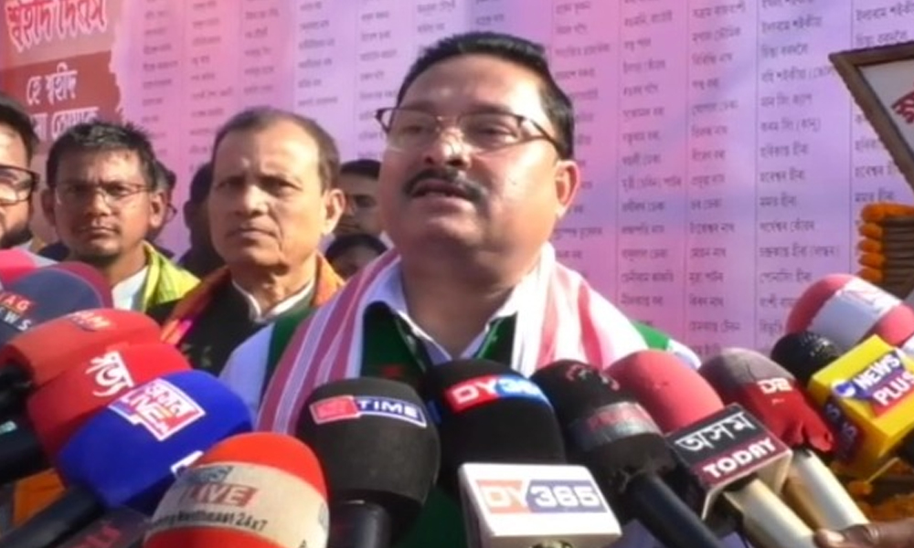 ছিপাঝাৰত ভাৰতীয় যুৱ মৰ্চাৰ শ্বহীদ প্ৰণামো অনুষ্ঠান ; শ্ৰদ্ধা নিবেদন অসম আন্দোলনৰ অমৰ শ্বহীদক