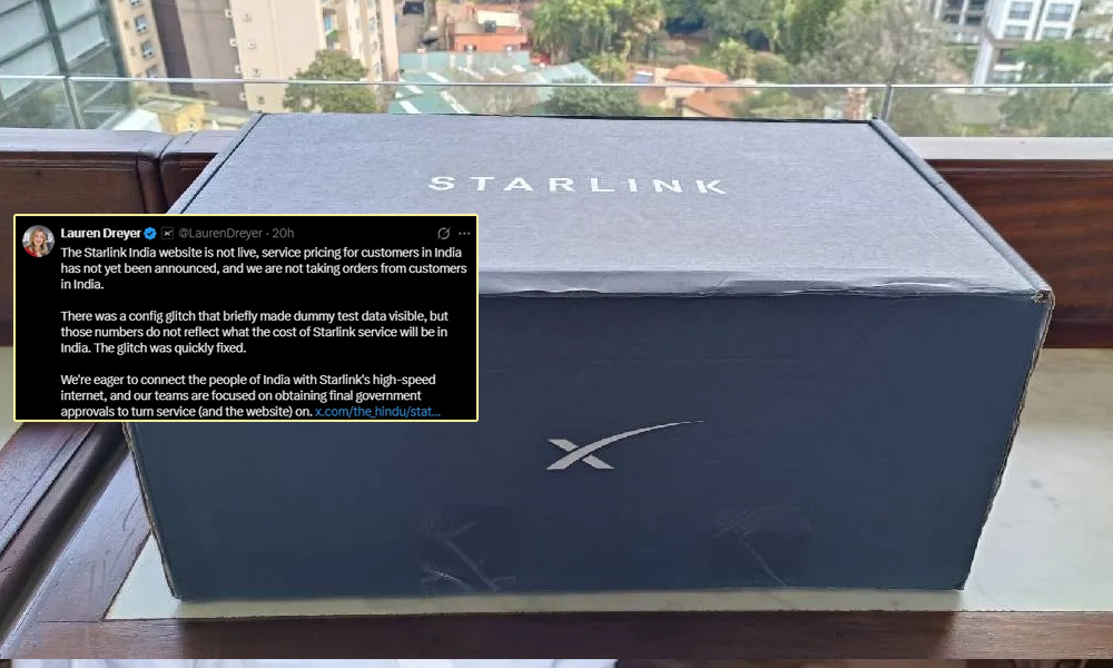 Starlink Clarifies India Pricing After Website Glitch Sparks Confusion