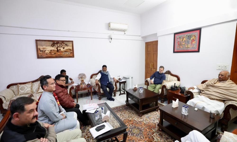 Assam State Leadership and Observers Convene for Key Meeting at Kharge's Residence in New Delhi