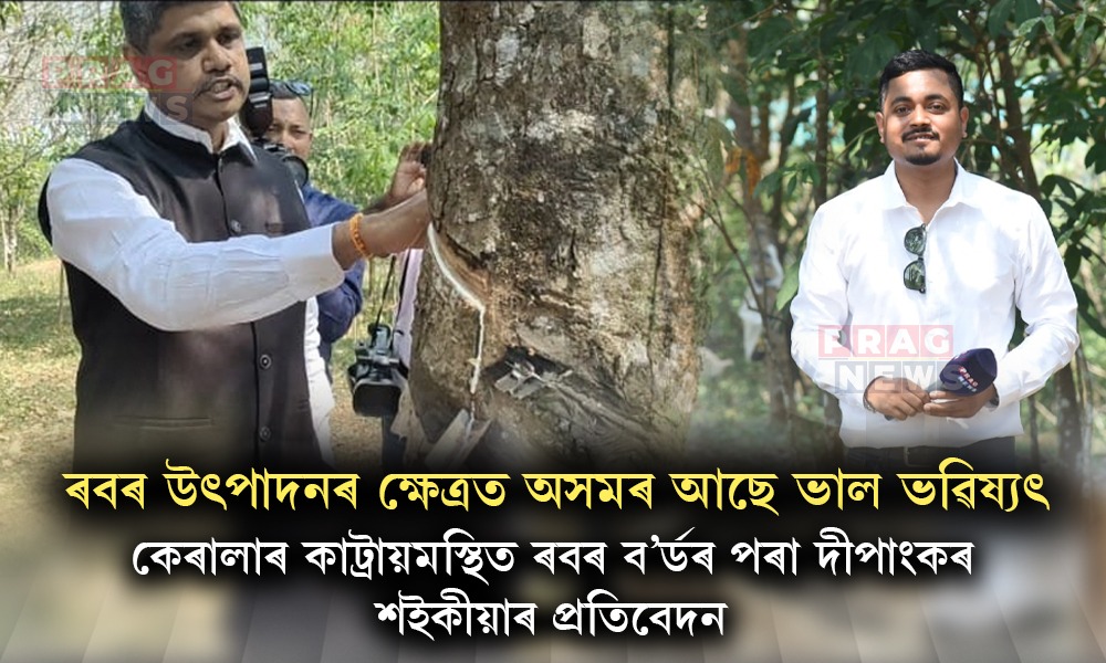 অসমৰ জলবায়ু ৰবৰ খেতিৰ বাবে যথেষ্ট উপযোগী; ৰবৰ উৎপাদনত অসমৰ ভৱিষ্যৎ ভাল
