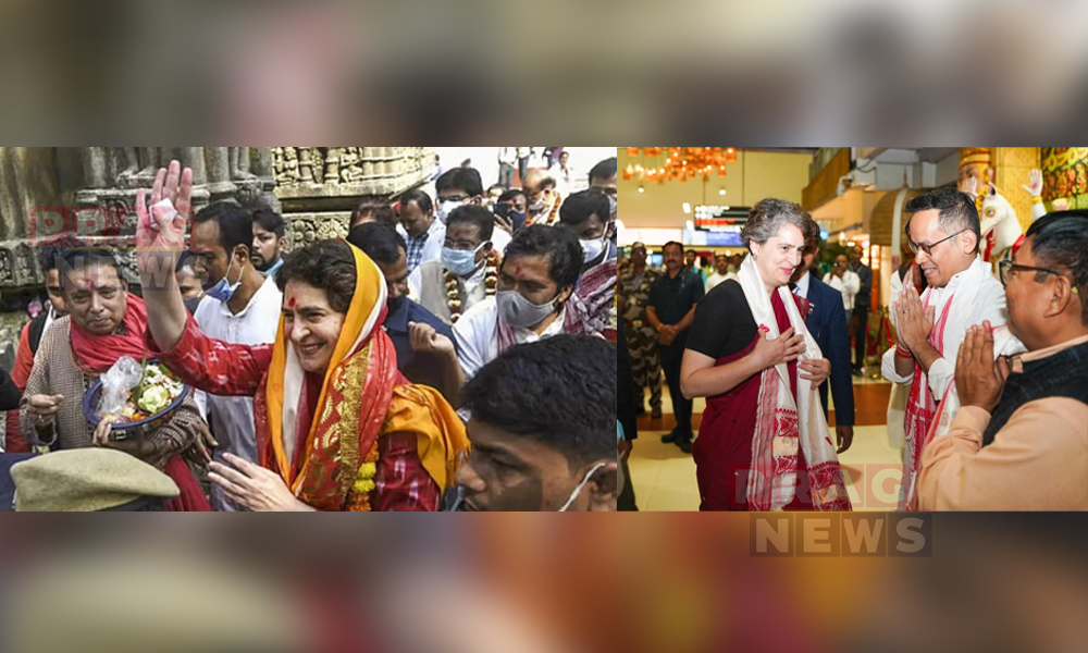 Priyanka Gandhi Begins Two-Day Assam Visit with Packed Political Schedule in Guwahati