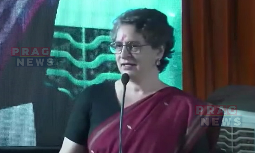 Priyanka Gandhi Holds Key Meetings in Assam on Day Two of Visit