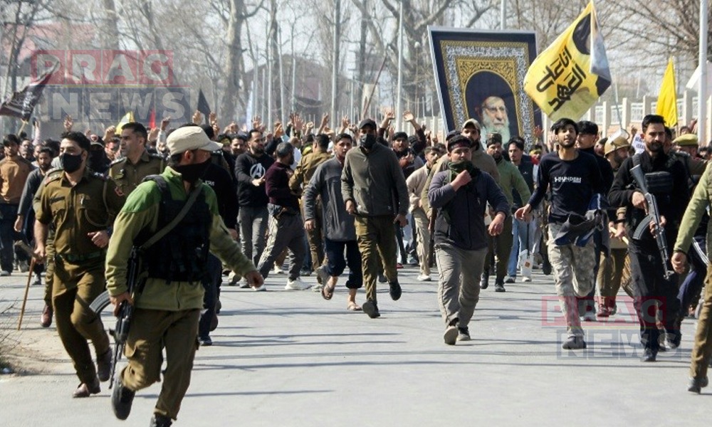 উত্তৰ প্ৰদেশত আমেৰিকা ইজৰাইল বিৰোধী ধ্বনি, খামেনেইৰ হত্যাৰ প্ৰতিবাদত উত্তাল কাশ্মীৰ