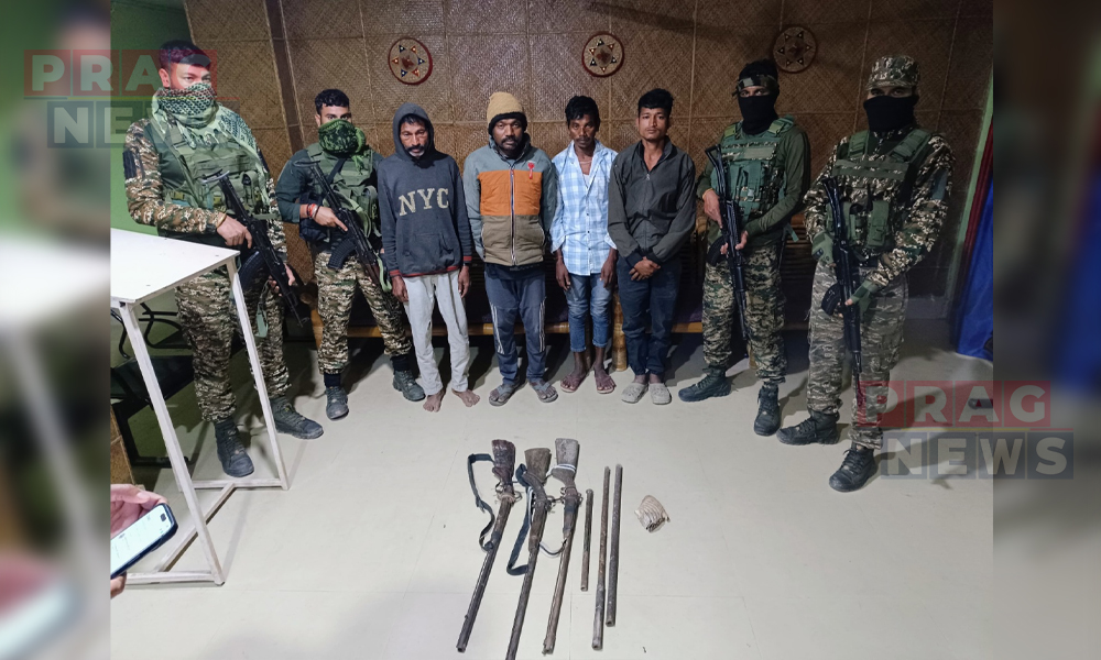 Four Arrested with Handmade Firearms in Charaideo