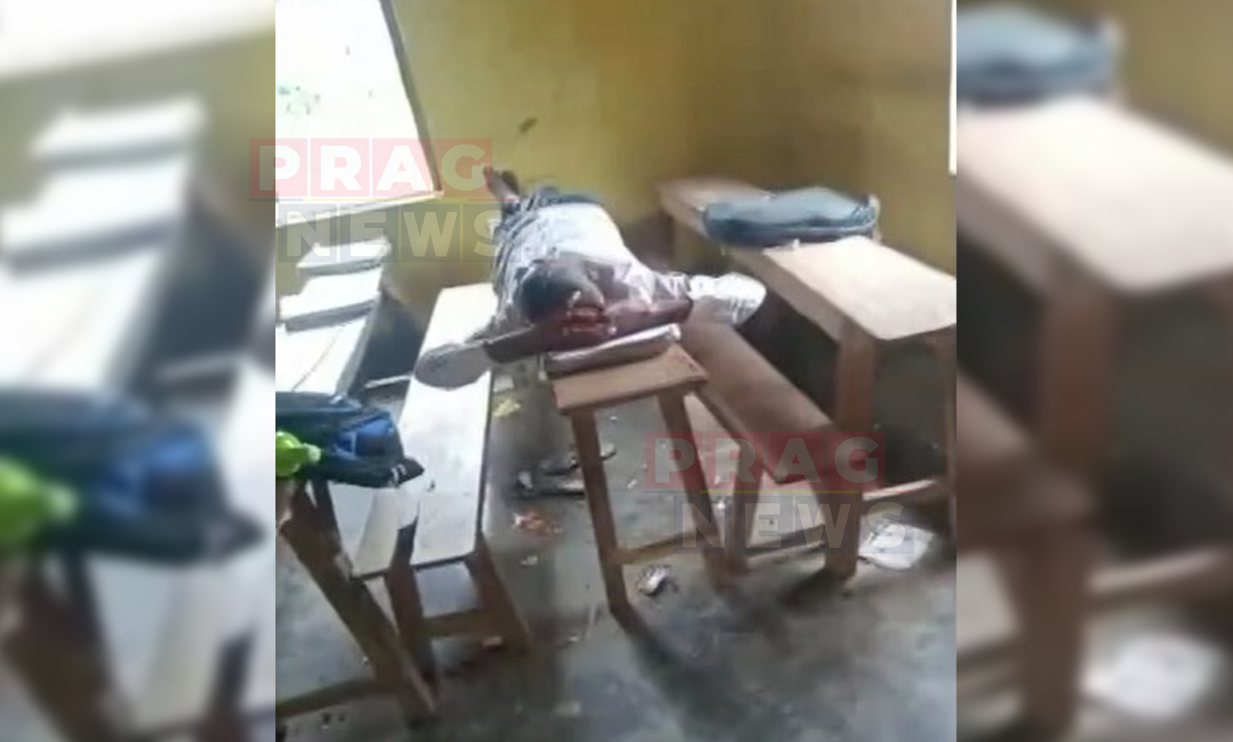 Teacher Sleeping on Duty in Chayyagaon